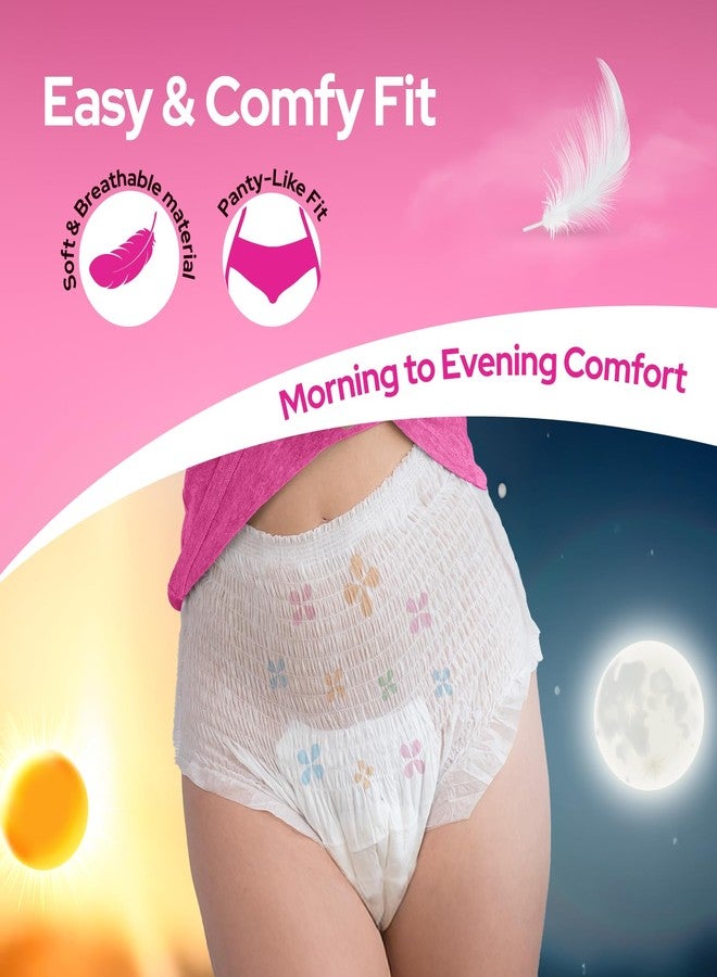 i-activ سراويل الدورة الشهرية من آي أكتيف للفتيات والسيدات | مقاس صغير | عبوة من 10 قطع | سراويل دورة شهرية للاستخدام مرة واحدة للنساء ذوات التدفق الغزير | مناسبة لأول دورة شهرية للمراهقات | حماية شاملة 360 درجة | مقاس الخصر: من 20 إلى 30 بوصة - Image 5